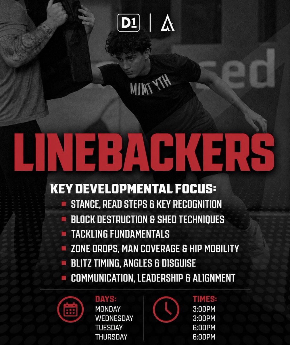 D1 Football Apex Academy tweet media