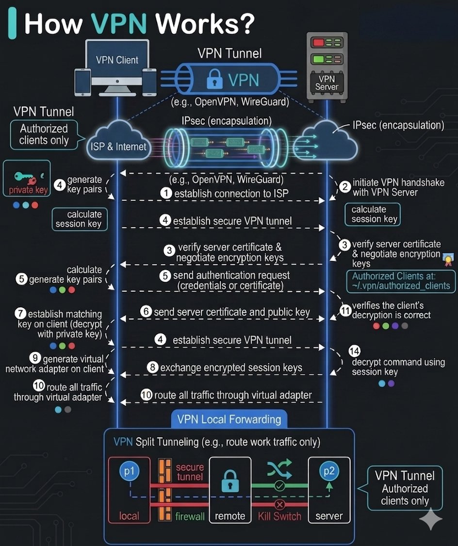 Hamzaonchain's tweet photo. HOW VPNs WORK https://t.co/5Lt3g9ltsL