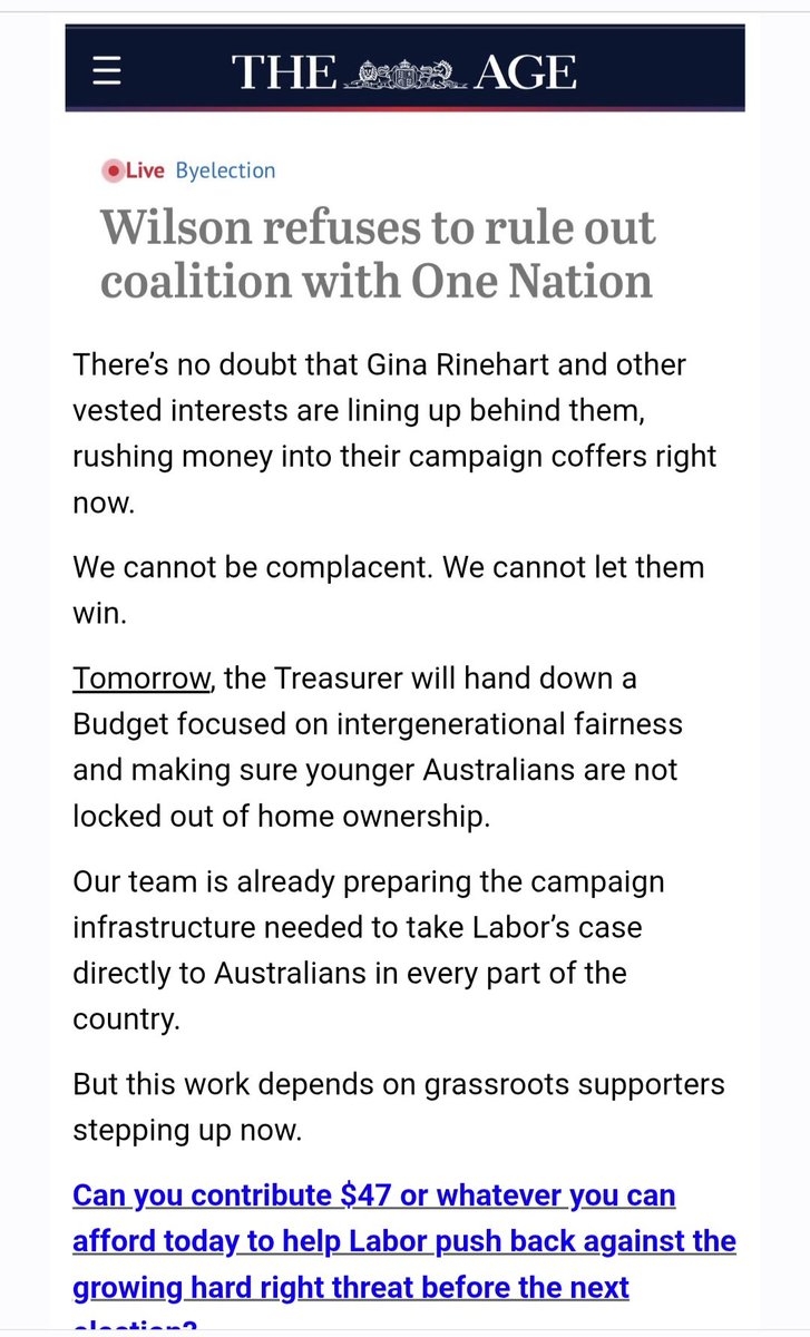 OZzSue5's tweet photo. '
Good old @AustralianLabor, any excuse to get their begging cup out. @AlboMP #newflash insulting the Australian people who support @PaulineHansonOz & @OneNationAus is not a winning strategy. You're actually doing us a favour, it makes our determination stronger.
. https://t.co/AwE9WVT4yX