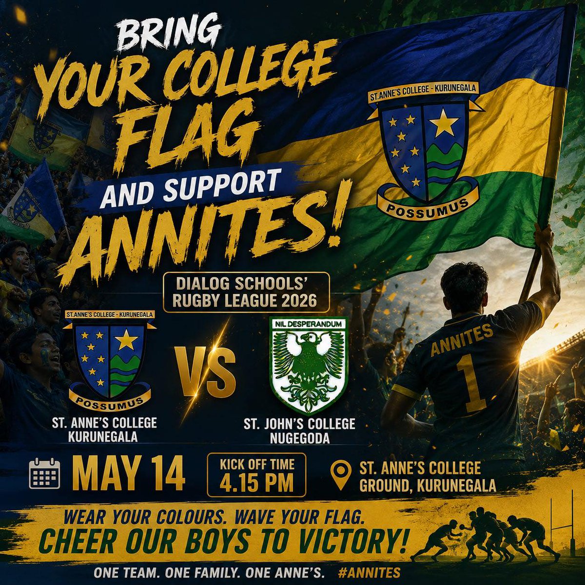 StAnnesLK's tweet photo. Show your support as Annites take on St. John's in the season opener. https://t.co/rdOel49Nh3