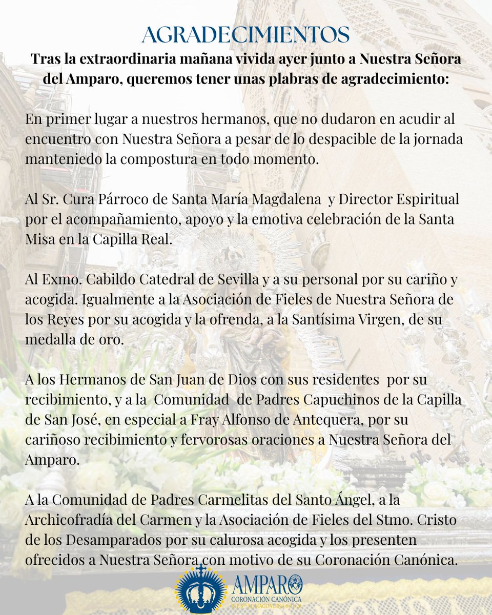Hermandad del Amparo tweet media