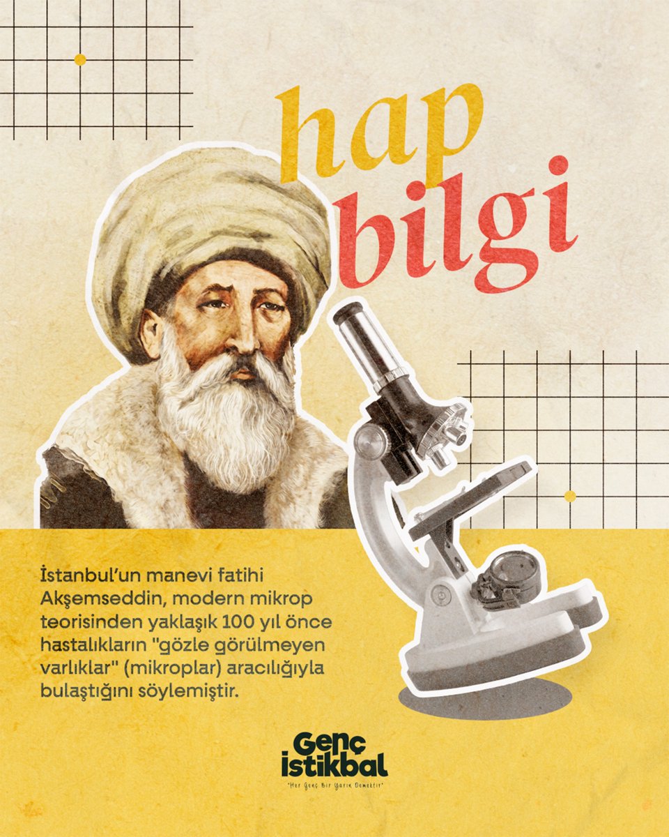 gencistikbal's tweet photo. ▣ Hap Bilgi | Akşemseddin
▸ Genç İstikbal
🌐 https://t.co/GK7stELv7a
#Gençİstikbal #Dergi #hapbilgi #akşemseddin https://t.co/hn3SYDMm8f