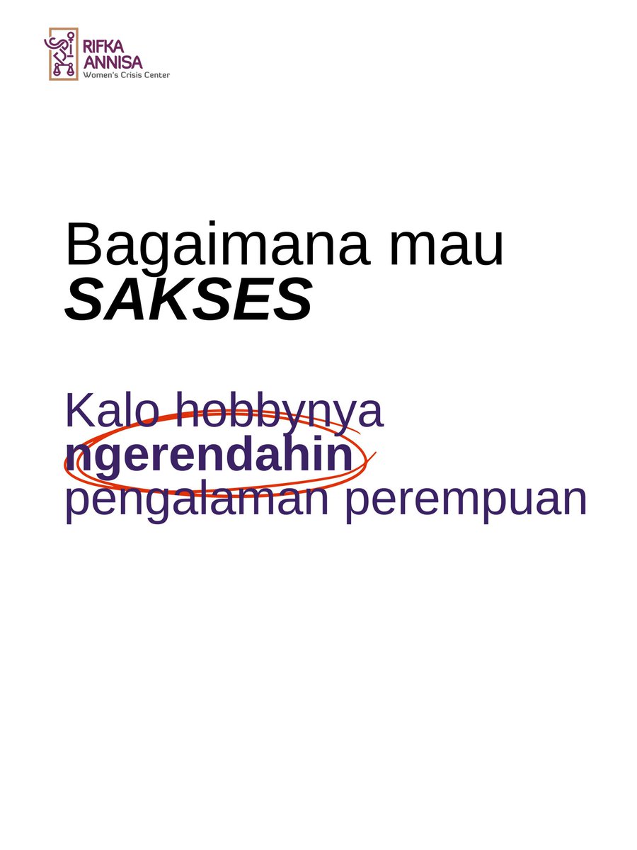 Rifka Annisa Women's Crisis Center tweet media
