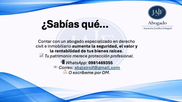 Abg. Jairo Jarrín Farías, Mgs. tweet media