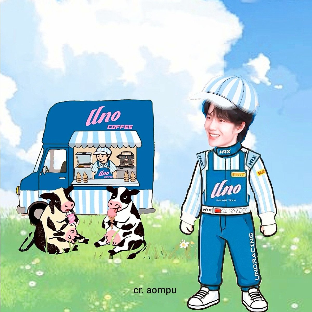 aompu's tweet photo. โทมัส ขอลองใส่ชุดหน่อย🐄🌱
#หวังอี้ป๋อ #WangYiBo https://t.co/gVJNNldKbK