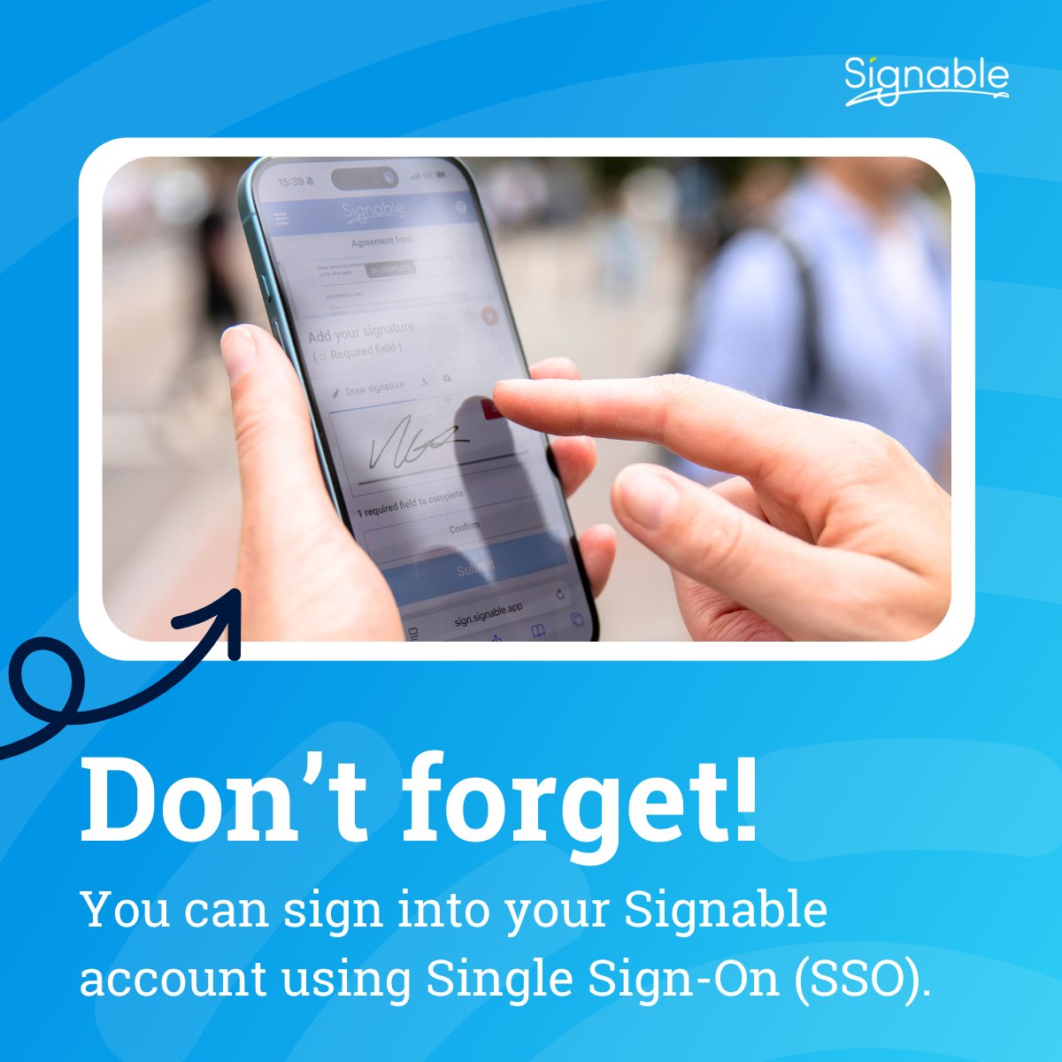 Signable tweet media