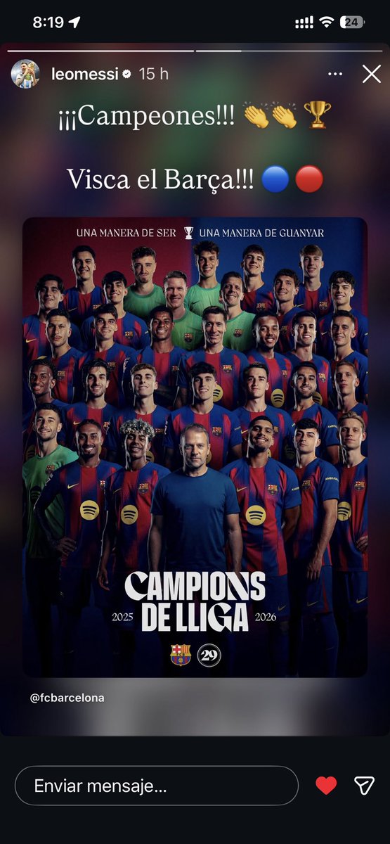 FCB_1005's tweet photo. Lo siento, pero necesito un last dance aunque sea saliendo del banco 🫠🫠
#messi #laliga #barcelona https://t.co/UrLH0n5E0L