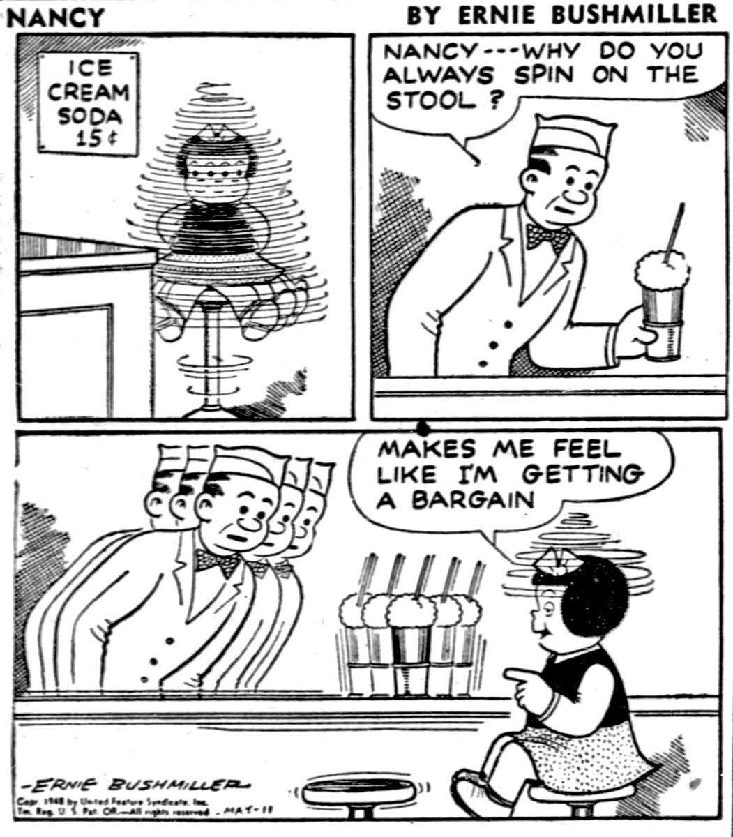 Nancy Comics by Ernie Bushmiller tweet media