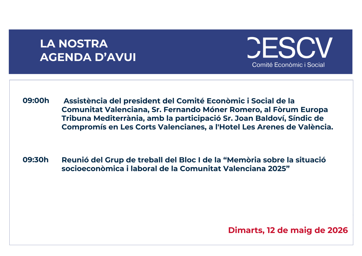 Comité Econòmic i Social Comunitat Valenciana tweet media