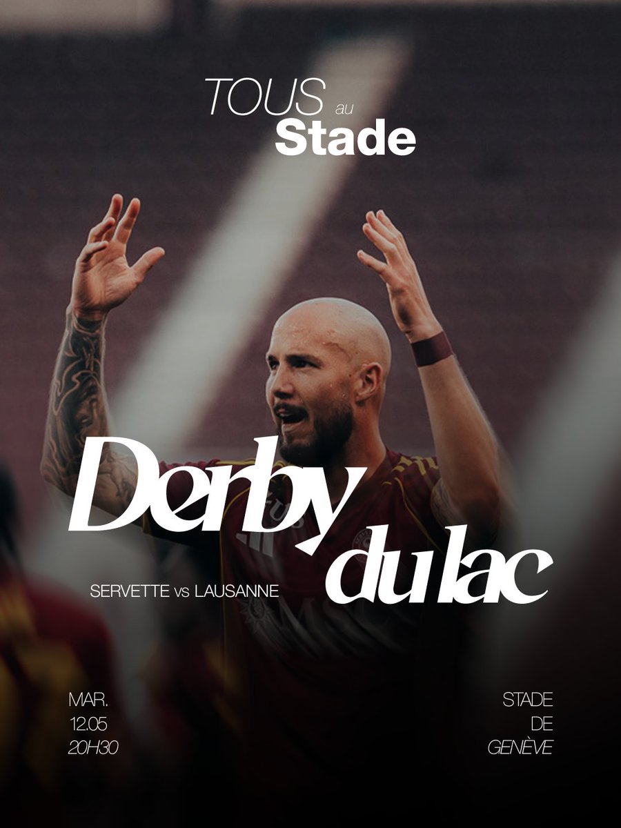 ServetteFC's tweet photo. 🌋 𝗧𝗢𝗨𝗦 𝗔𝗨 𝗦𝗧𝗔𝗗𝗘 🌋

Dernier match de la saison au Stade de Genève face au LS 🔥

On compte sur vous demain ! 🇱🇻

🎟️ Billets à partir de 15 CHF avec le code promo : SFC-BHQE18 👉 https://t.co/WETV2QP6ga https://t.co/rRQhJBwmiB