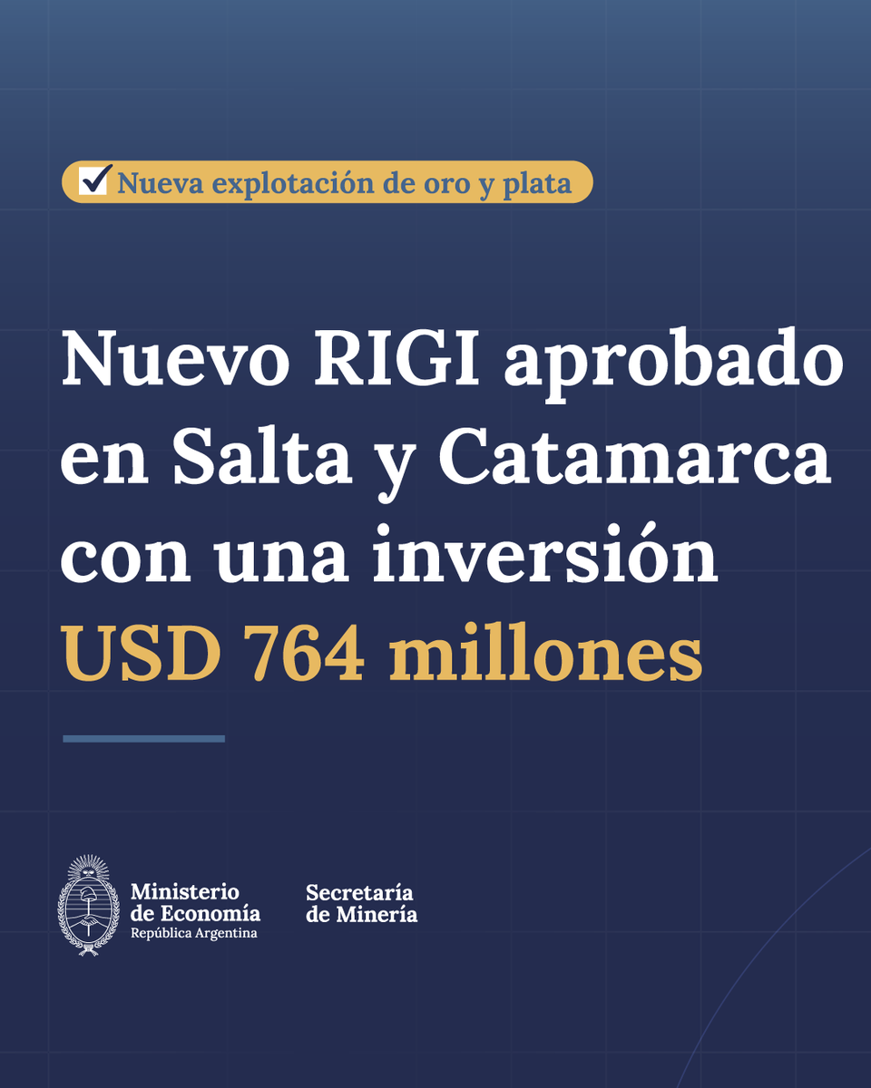 NUEVO RIGI APROBADO: INVERSIÓN DE USD 764 MILLONES PARA EL PROYECTO DIABLILLOS

Se aprobó la adhesión al Régimen de Incentivo para Grandes Inversiones (RIGI) de la empresa AbraSilver, que impulsa una inversión de USD 764 millones para el desarrollo del proyecto Diablillos, una