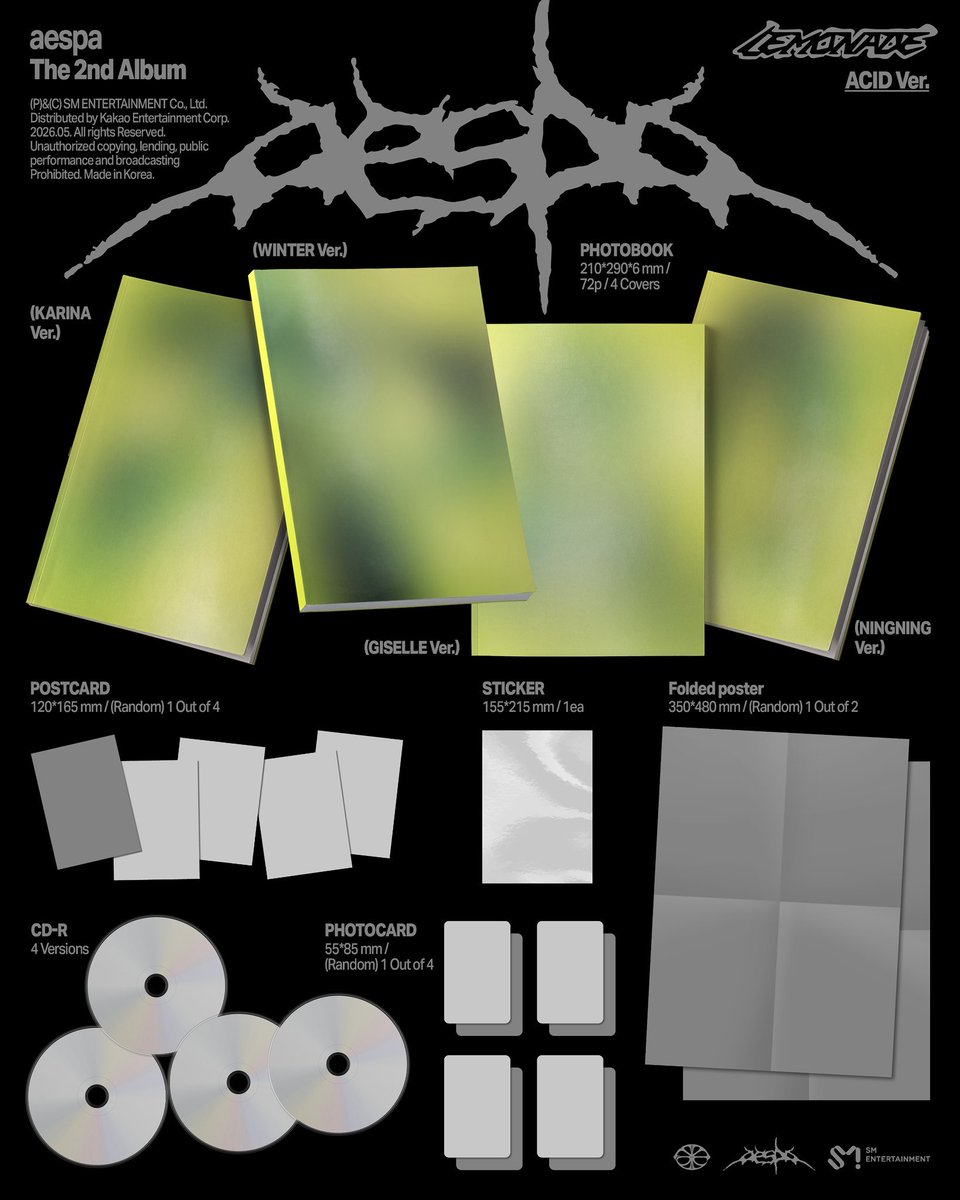 uptomepreorder's tweet photo. [PRE #aespa The 2nd Album 〖LEMONADE〗 POB Event 

🤍ACID VER + PhotoCard (live)
🩷 Weverse 

👏🏻บั้มละ 540฿ /มัดจำ250฿
👋🏻Set 2,100฿/มัดจำ 1000฿

🔥ปิดรอบกดพน 10 โมง

📦 ค่าส่งในไทย 50฿(บั้มถัดไป+10฿)
✉️สั่งซื้อ+ถามข้อมูลเพิ่ม DM ได้เลยน้า

#ตลาดนัดaespa #ตลาดนัดเอสป้า https://t.co/YxGQHoYMi4