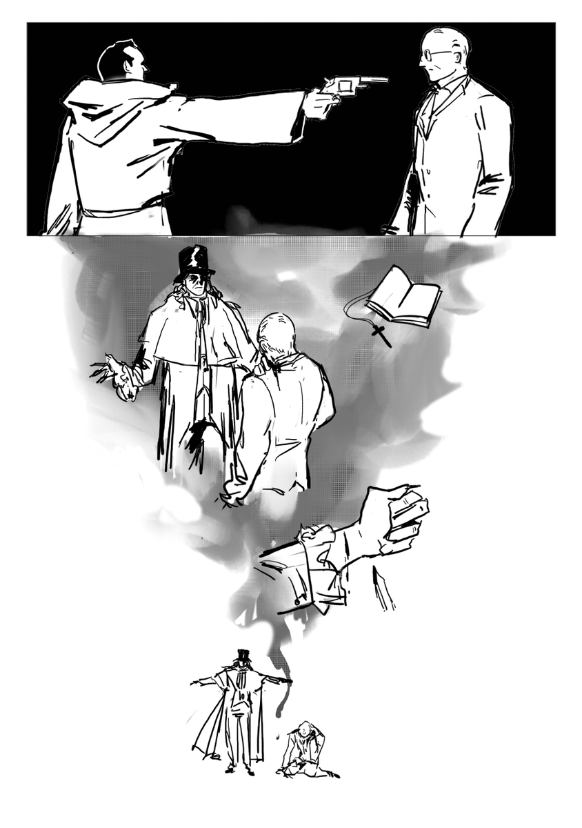 cockroachko's tweet photo. @DoubtingLuigiA Illustration and comic for 
@DoubtingLuigiA
 's  folklore sabballey fanfic《殉道者之谷》
https://t.co/zmDEx1NbXo
Chapter 8
(23/23) https://t.co/87TYrx5NkJ