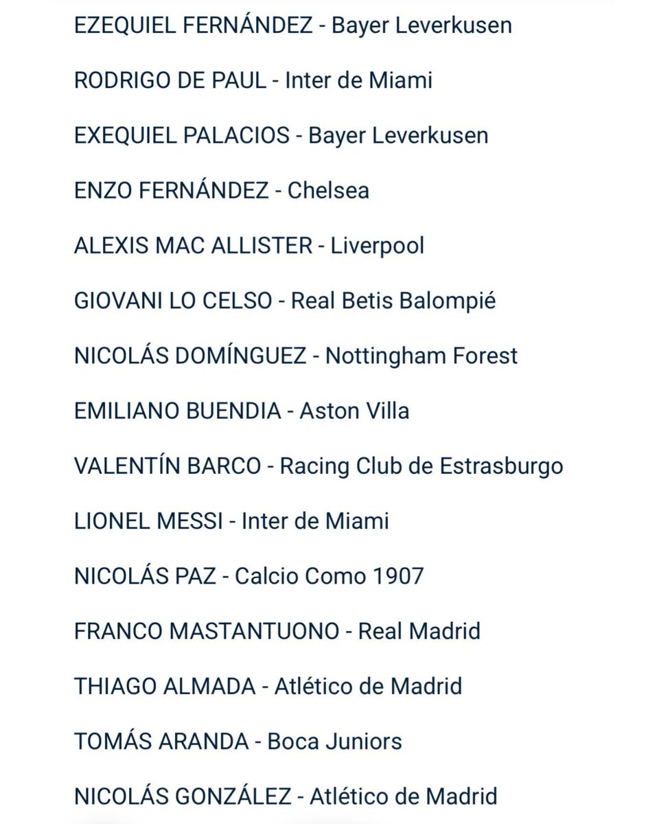 NacionalAM870's tweet photo. ⚽ Salió la lista de 55 jugadores pre seleccionados por Lionel Scaloni para el Mundial. De esta nomina saldrá la delegación que defenderá el título en la Copa del Mundo.

#FútbolShowNacional
@futbolshow870

💻 https://t.co/i1gwFwvu5F
📻 AM 870
#LaRadioQueUneNuestrasVoces https://t.co/NlILZKhPU5