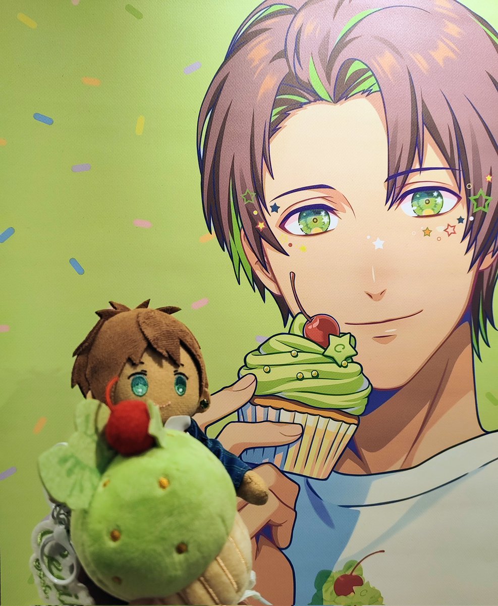 そうそう カップケーキ🧁受け取りに行った時 カップケーキぬい🧁と一緒