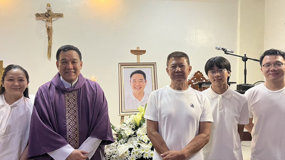 Marc_Will's tweet photo. 09 May 2026

Mass offered by Don Bosco High School — Sta. Cruz, Batch 2006 for their friend, Allen Miguel Magtibay. https://t.co/Ve8axta08c