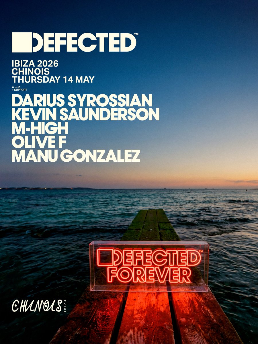 DefectedRecords's tweet photo. Ibiza, we are SO back. Week 2 at Chinois incoming…

The opening party was HUGE and we started as we mean to go on… on Thursday this incredible crew takes over the booth, and the countdown is officially on. 🔥

🎟️: https://t.co/tjRUmvzUI5

#DefectedForever #Chinois https://t.co/REKioZCoYE