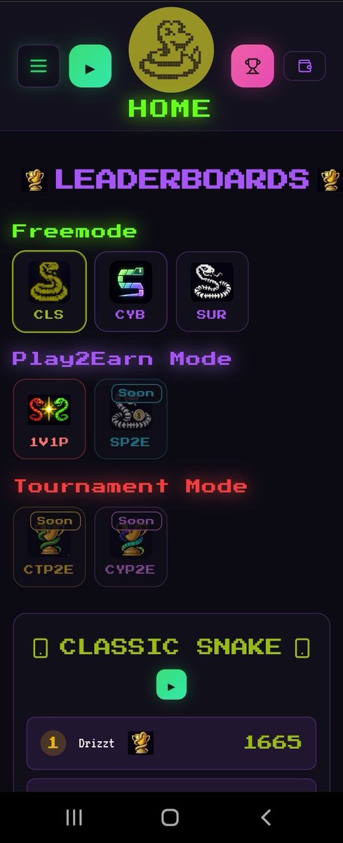 <a href="/cryptosanthoshK/">Crypto King👑💎</a> Still $snake even if is not a meme, website reshape and building going on with p2e now