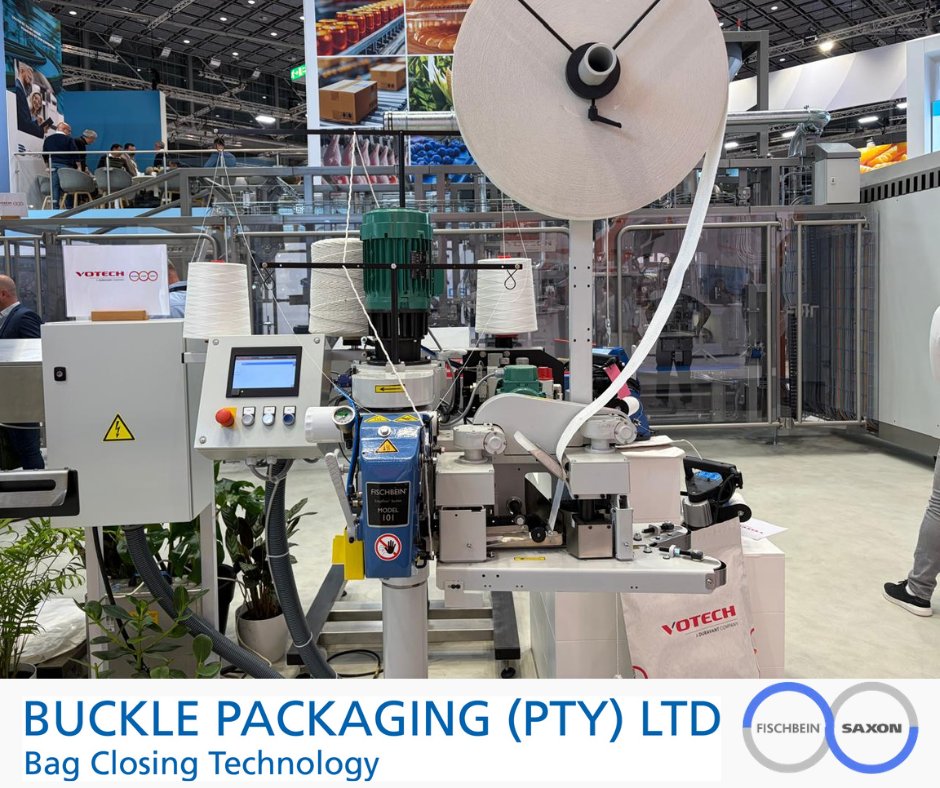 bucklepackaging's tweet photo. We had an outstanding experience at Interpack 2026 in Düsseldorf, Germany 🇩🇪!

The exhibition stand showcasing the Fischbein and Saxon brands drew remarkable attention, sparking meaningful conversations and building strong connections across the industry. https://t.co/Gs1OPJPN34