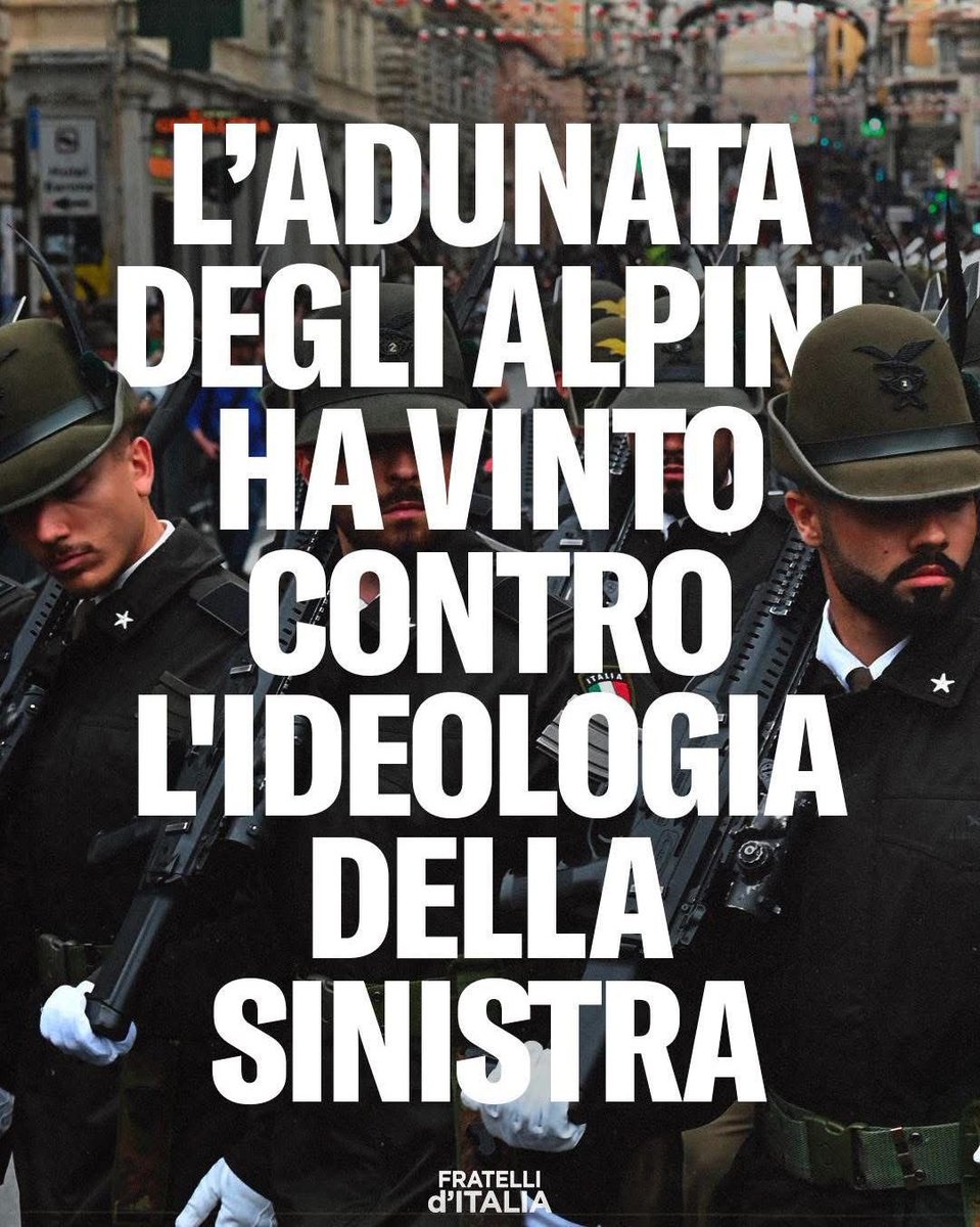 urziale's tweet photo. La sfilata degli Alpini è stata anche quest’anno un grande successo: una festa di popolo, di tradizione e di appartenenza che dimostra quanto siano ancora vivi il senso della comunità, l’identità nazionale e il rispetto per la nostra storia. https://t.co/ZGKOPDX6A3