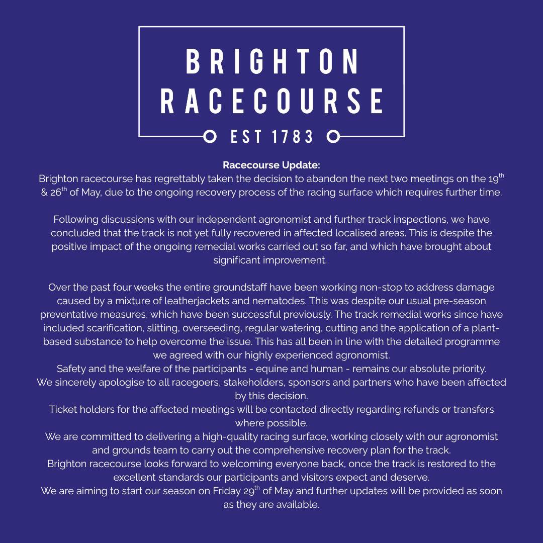 Brighton Racecourse tweet media
