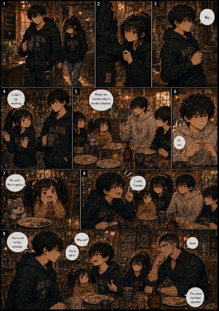 neengoon's tweet photo. here's the next 4. 13-16. the total of is now 16 pages

#aiart #art #aigenerated #comics #AIComicArt #aicomics #aicreator #aicommunity #AIArtists https://t.co/c3ynwlucvP