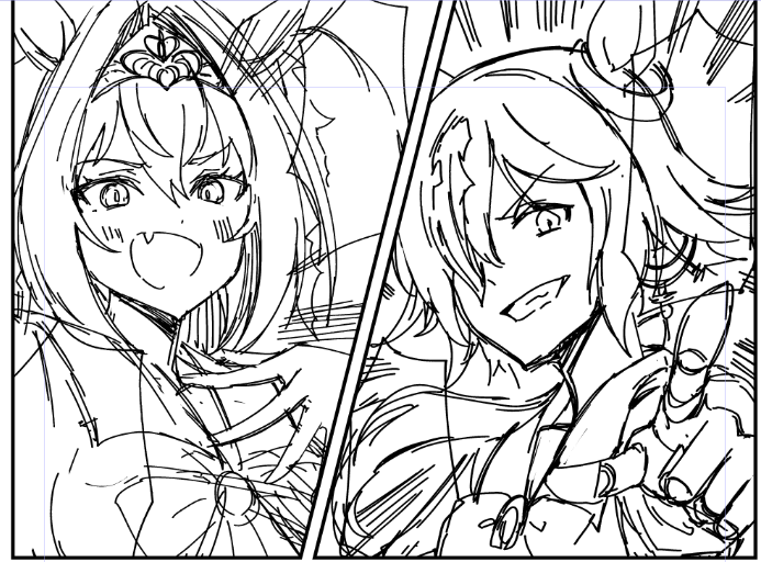 ダスカお誕生日に向けて描き始めた 