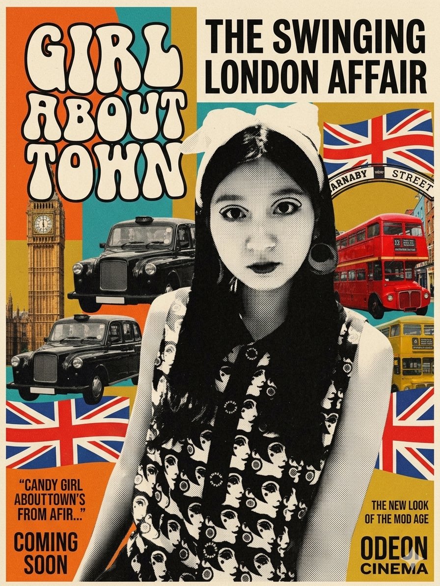 usagi19632's tweet photo. 60年代のレコードジャケット風写真🇬🇧
モノクロで背景カラーの撮ってみたかったから嬉しい！

#60s #モッズファッション  #60sfashion 
#レトロファッション　#レトロガール https://t.co/2o92WVl1C5
