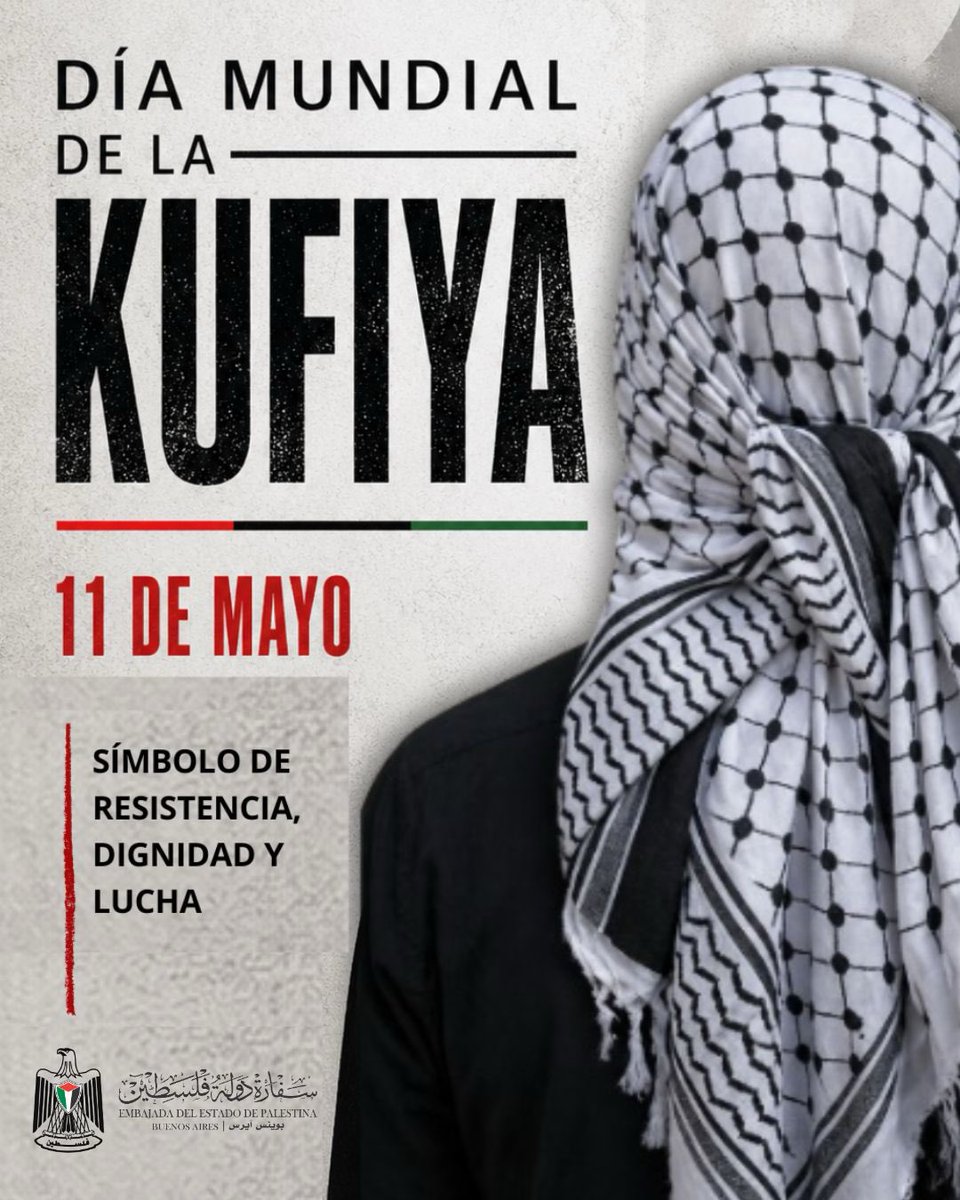 11 de mayo - Día de la Kufiya
La kufiya palestina es mucho más que un pañuelo tradicional; representa un símbolo profundamente arraigado en la historia, la identidad y la resistencia del pueblo palestino. A lo largo de las décadas, se ha convertido en emblema de dignidad, unidad