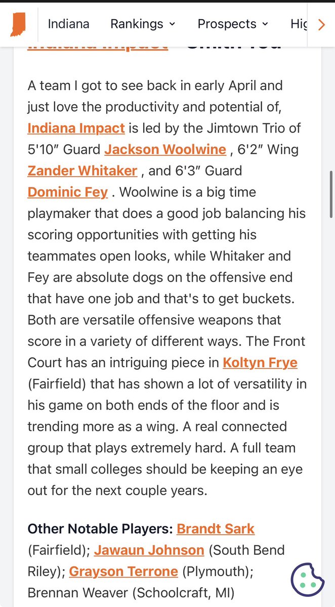 INImpactBball's tweet photo. Thank you for the write up @LGreenwellHoops !!!
We had a great spring.
Looking forward to July!
@DominicFey @JacksonW55033 @zander_whitaker @koltynfrye @Jawaun__Johnson @brandtsark @BrennanWeaver00 @Grayson_Terrone 
@PHCircuit @PrepHoopsIN https://t.co/S4BcmBeJD4