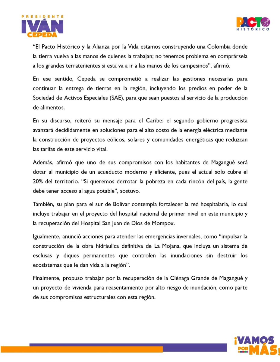Iván Cepeda Castro tweet media