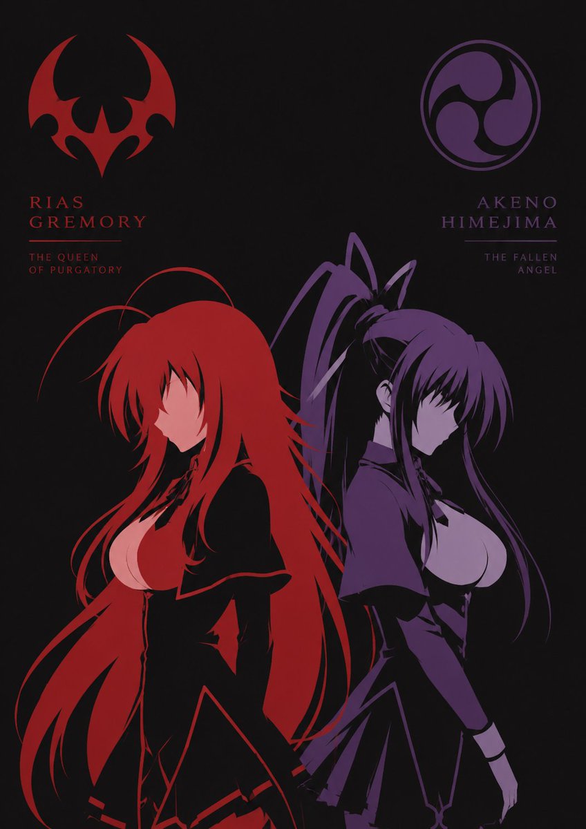 Rias and Akeno together will be the coldest due in anime history ❤️💜
