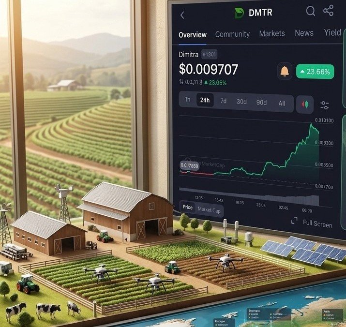 TheCrypticWolf1's tweet photo. $DMTR breaking out on the daily!

Dimitra is already delivering a wide variety of agtech services to MILLIONS of farmers globally.

Narratives: AI, RWA, NFTs, DePIN, IoT, CeDeFi, Carbon & ESG, Compliance (EUDR), Traceability, Sustainability, and more!

Dimitra is helping farmers reduce costs and increase yield.