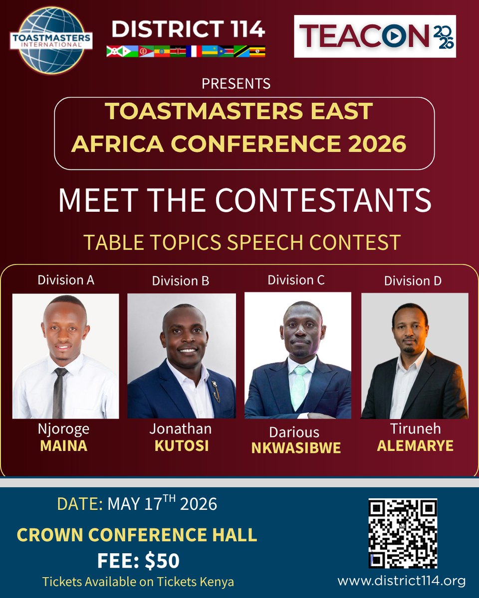 Toastmasters East Africa (District 114) tweet media