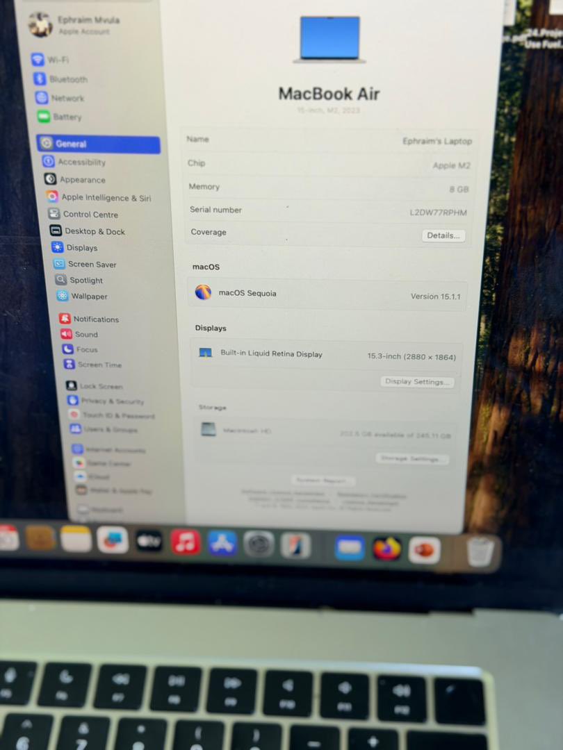 I am selling this MacBook Air M2 15.3”, in excellent condition, 8GB RAM, 256GB SSD.
Price: K16,000.00

Call/DM: +260976877046

Kindly Retweet, my buyer might be on your TL.

#ZedTwitter