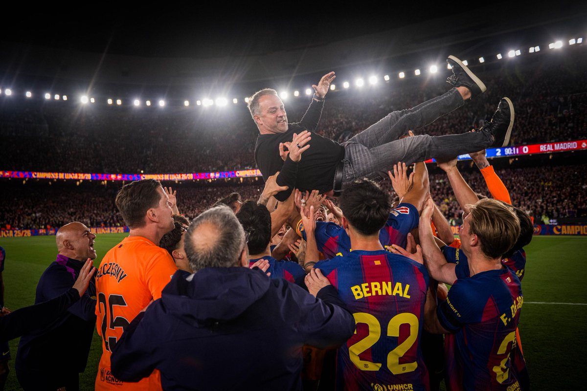 BoKrkic's tweet photo. Ayer fue un día histórico🏆

Dos ligas consecutivas. Un Camp Nou lleno para disfrutar de un equipo joven con una ambición enorme. Orgulloso de este club y de toda la gente que trabaja cada día para que momentos como este sean posibles. Un privilegio.

Visca el Barça, siempre 🔵🔴 https://t.co/jIqHxameQI