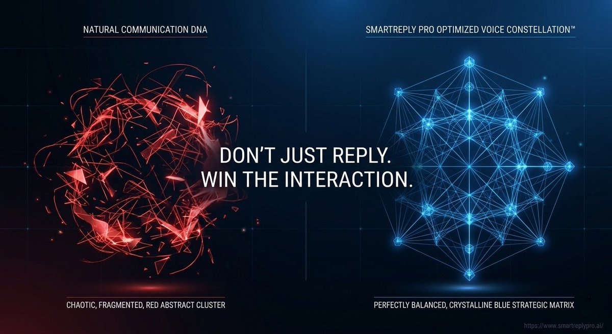 SmartReply_Pro's tweet photo. High-stakes thread? Passive-aggressive DM from a client? 🛑 Stop raw-dogging your replies.
​Most people communicate with chaos. We help you architect a winning strategic tone.
​#CommunicationStrategy #AITechnology #ToneDNA #HighStakes #XBusiness #SmartReplyPro https://t.co/X81elYufeI