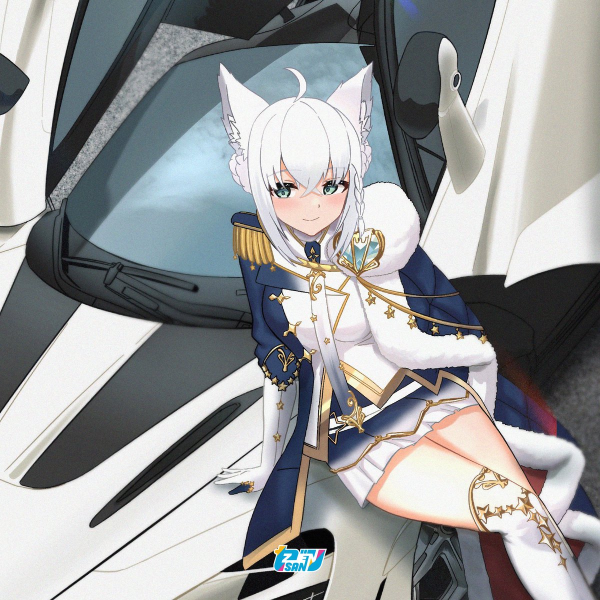 zendrawr2's tweet photo. Fubuki x 720s GTR #絵フブキ https://t.co/SOF2GO8twm