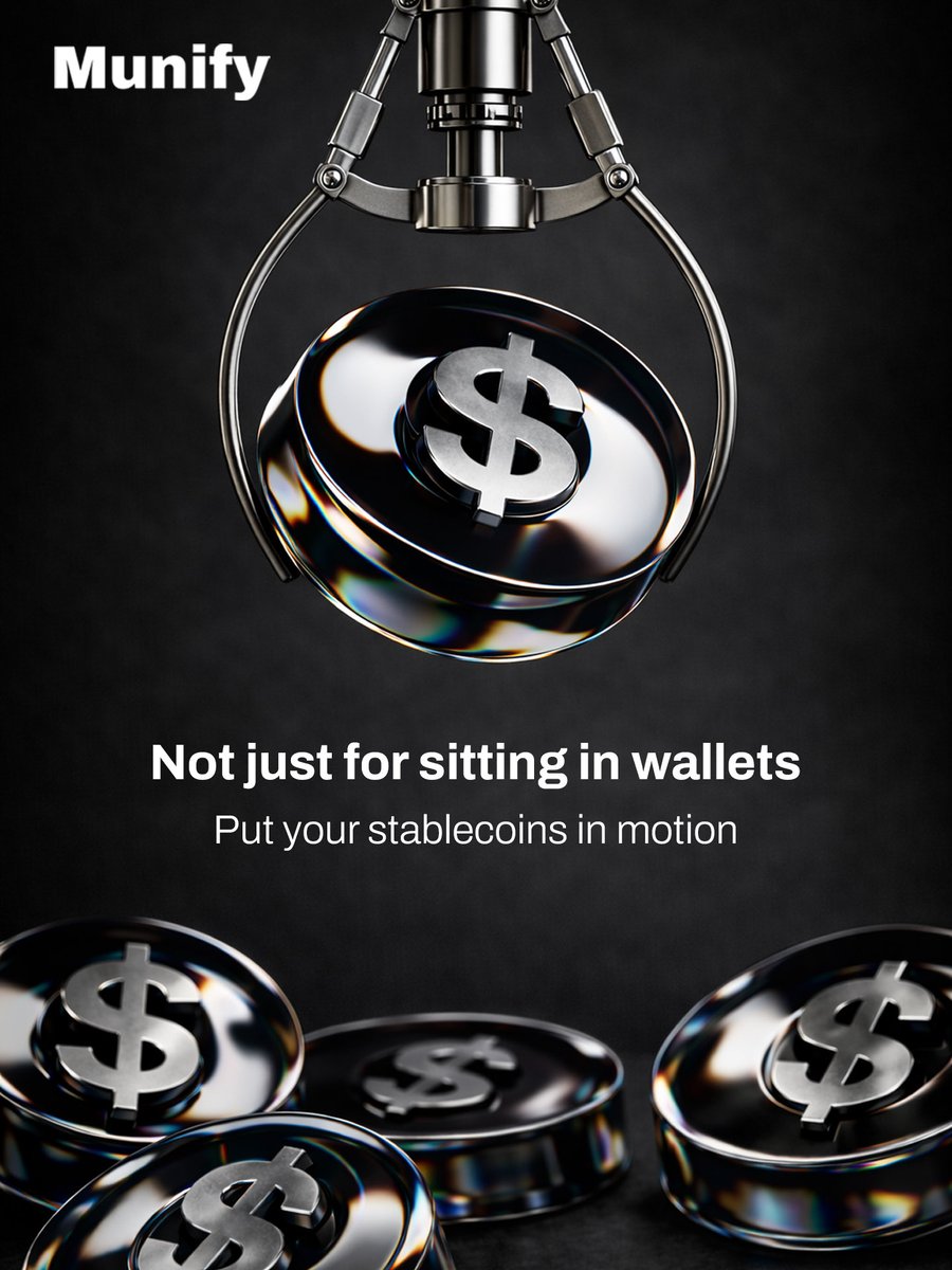 Munifyai's tweet photo. Put your stablecoins in motion.
From receiving USDC &amp; USDT to spending globally, Munify makes it simple. https://t.co/fVkmrK9mVQ