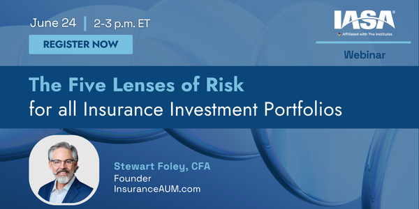 IASAINC's tweet photo. #Investment decisions don’t happen in a vacuum—especially in #insurance. Join us on June 24, as we break down the Five Risk Lenses™ that help insurance organizations evaluate portfolio decisions through a broader strategic lens. Free webinar ➡️ https://t.co/x8Kh96qSwt https://t.co/cUeq9TVwjw