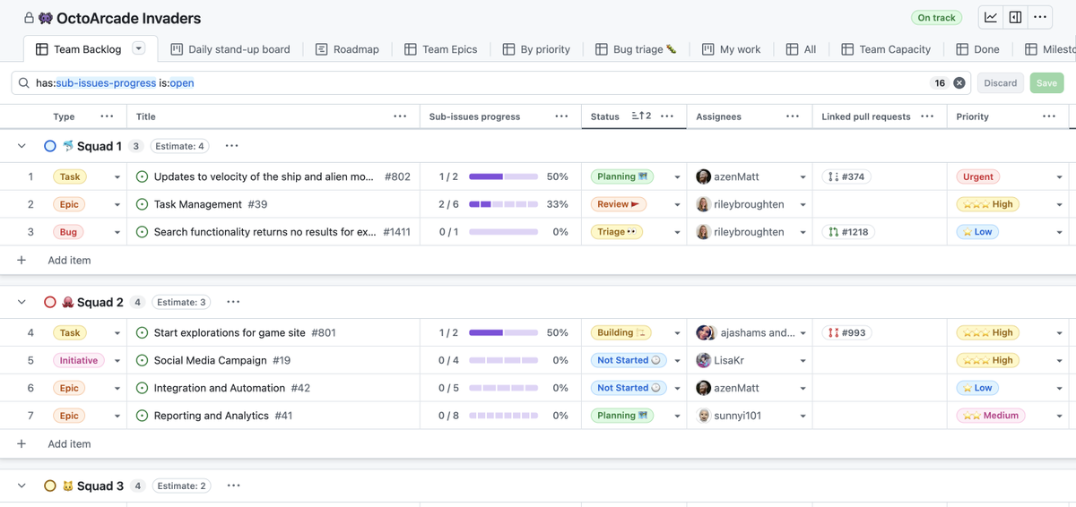 What about letting agents use github it's own build-in kanban for ...