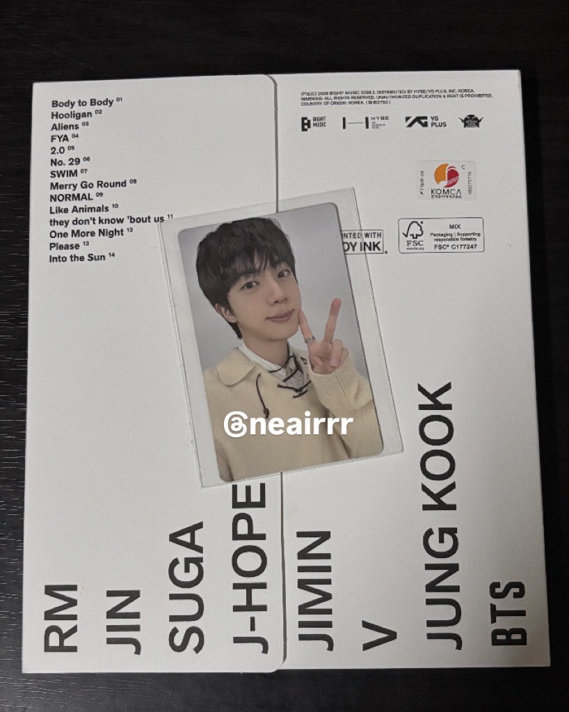 neairrr's tweet photo. อัลบั้ม Arirang Rooted in Korean ♥️ (พร้อมส่ง)

Price: 600 รวมส่ง (พร้อมโอนลดได้อีกค่า^^)

•เดมมาขอดูเพิ่มเติมได้น้า

#ตลาดนัดบังทัน #ตลาดนัดbts #อัลบั้มArirang https://t.co/G0nQgiVU7O