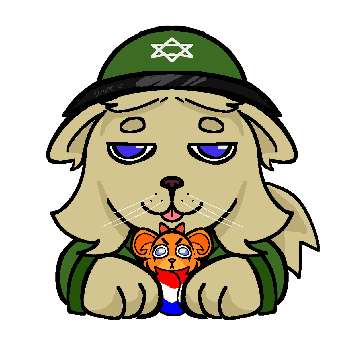 JJTheCatcodile's tweet photo. Is Yana a dog or a cat? I don't know either 🤷‍♀️ #Ongezellig 

(This is just a little drawing. I've been quite busy lately, sorry everyone🫠❤️‍🩹) https://t.co/NUI70vVj4W