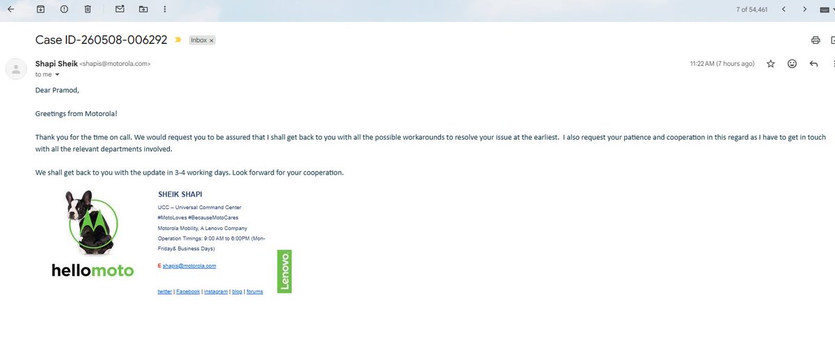 mail2sony20104's tweet photo. @Moto @motorolaindia Nearly 2 weeks and still no replacement approval. Service center says no stock for replacement, but phone is available online for sale. Worst support and pathetic response from Motorola.

@Moto @motorolaindia @flipkartsupport @Flipkart https://t.co/7pRTMRs1Kg