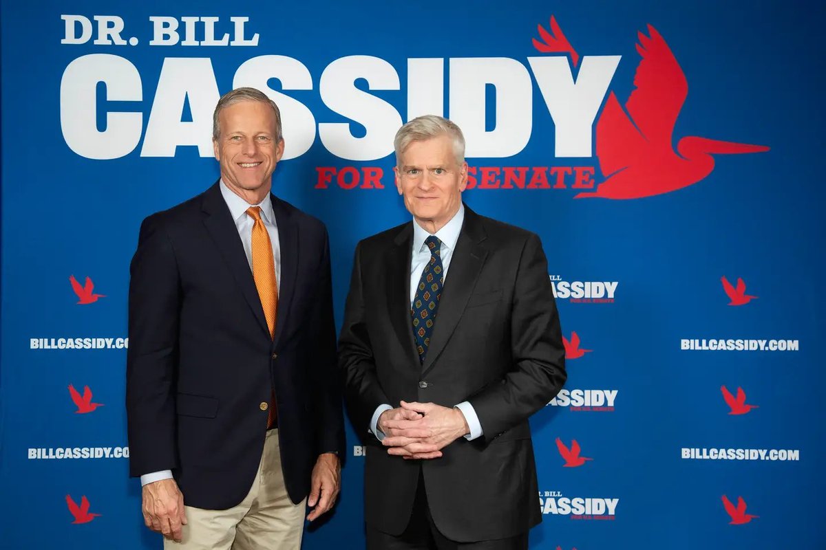 BREAKING: BOTH RINO Senators <a href="/JohnCornyn/">Senator John Cornyn</a> Of Texas &amp; <a href="/BillCassidy/">Bill Cassidy, M.D.</a> Of Louisiana Have Now Publicly Stated That IF THEY'RE REELECTED THEY WILL CONTINUE TO SUPPORT RINO <a href="/LeaderJohnThune/">Leader John Thune</a> AS SENATE MAJORITY LEADER!