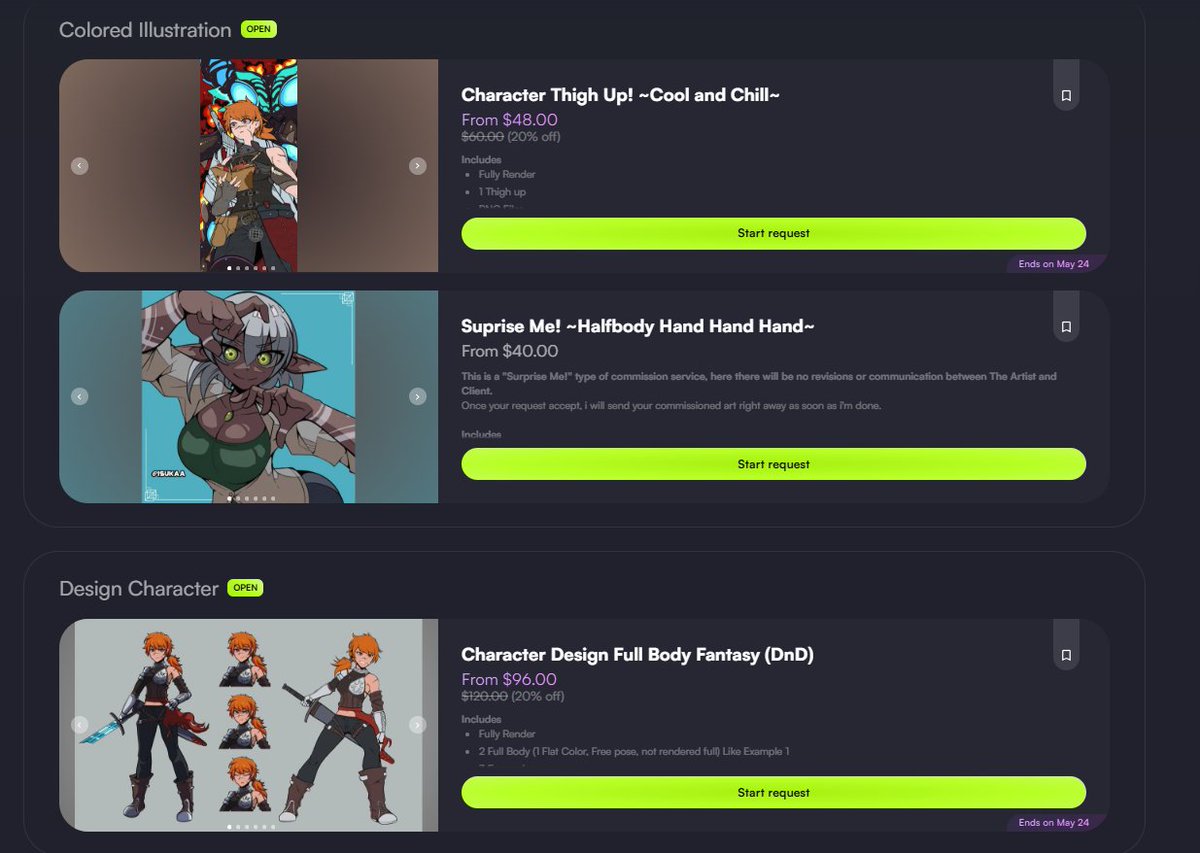1sukaa's tweet photo. MAY DISCOUNT IS ON AIR!
Check my discount Commission on Vgen, Link on my Bio https://t.co/mN2dvPIzvi