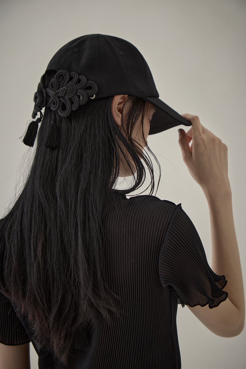 tanakadaisuke × STUDIOUS 別注china ribbon cap🖤🎀 即完アイテムが再