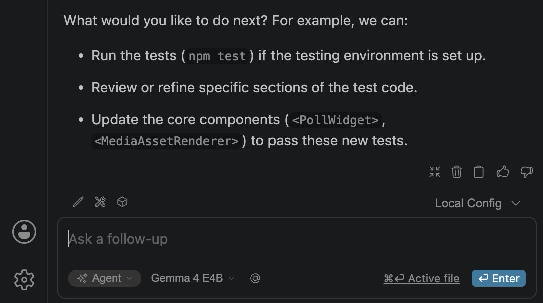 psgmmbr's tweet photo. My local setup recently, got models running on @lmstudio, then use @OpenWebUI  for my daily questions, @continuedev  for coding and debugging on vscode, then @NousResearch for coding and research https://t.co/BJL5cu0L64