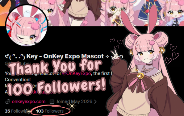 𑣲₍ ᐢ. .ᐢ₎ Key - OnKey Expo Mascot ⊹ ˖ Ი𐑼 tweet media