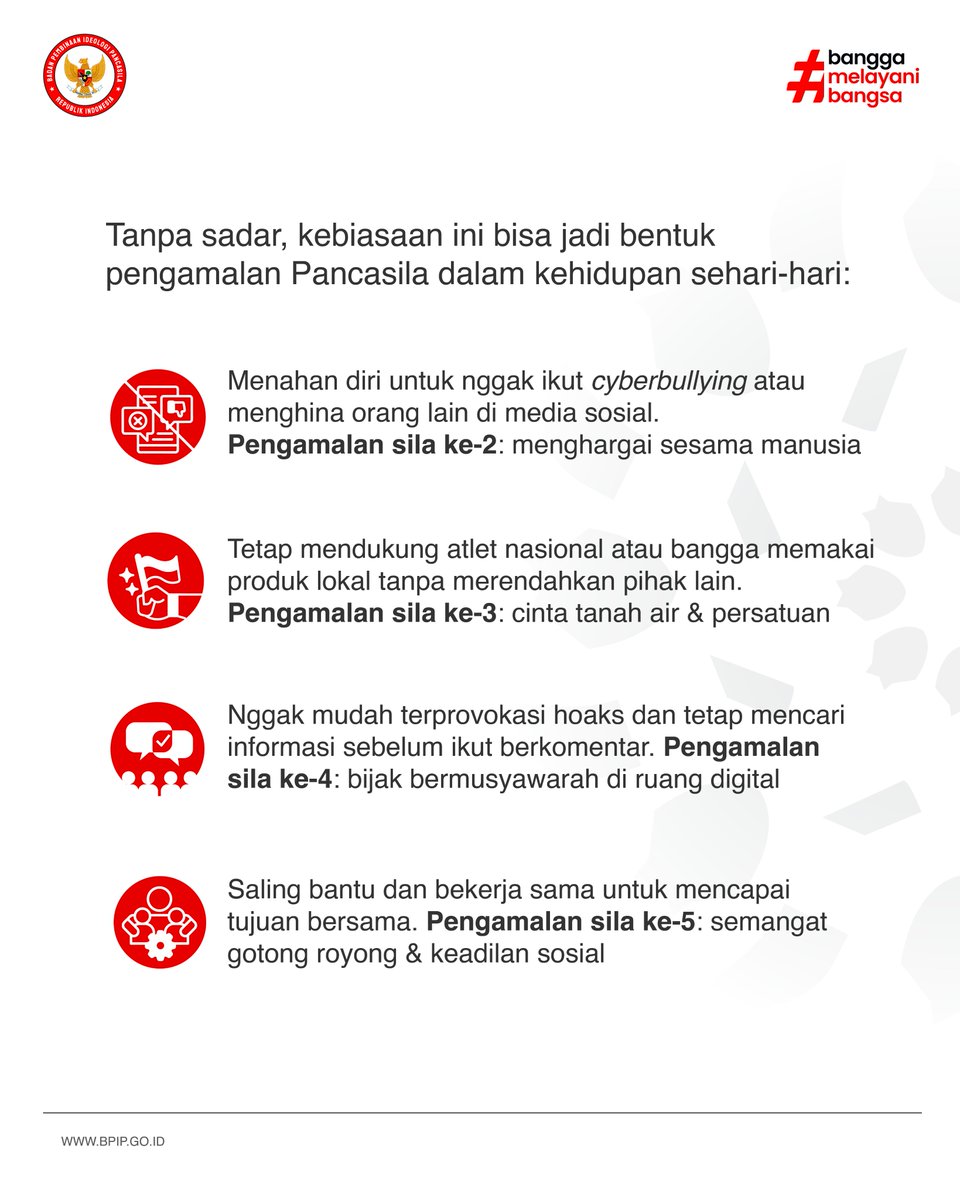 Badan Pembinaan Ideologi Pancasila tweet media